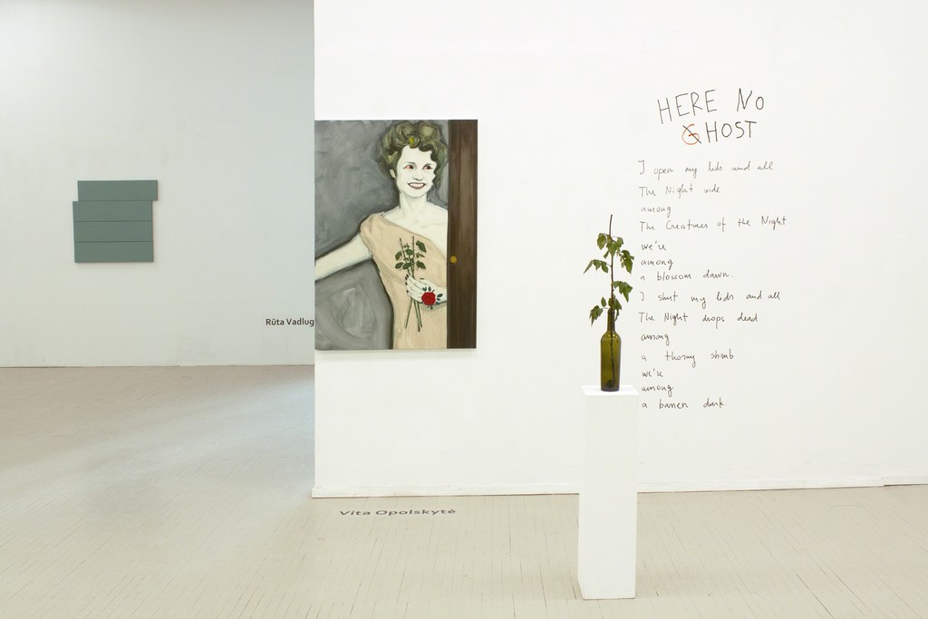 Fragment of exhibition "Counter-argument II" with works by Rūta Valdugaitė (on the left) and Vita Opolskytė (on the right). Photography by Airida Rekštytė. Fragment of exhibition "Counter-argument II" with works by Rūta Valdugaitė (on the left) and Vita Opolskytė (on the right). Photography by Airida Rekštytė.
