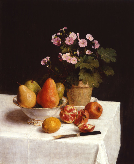 Henri Fantin-Latour, ‘Still life (primroses, pears and pomegrenates)’, 1866, Kröller-Müller Museum