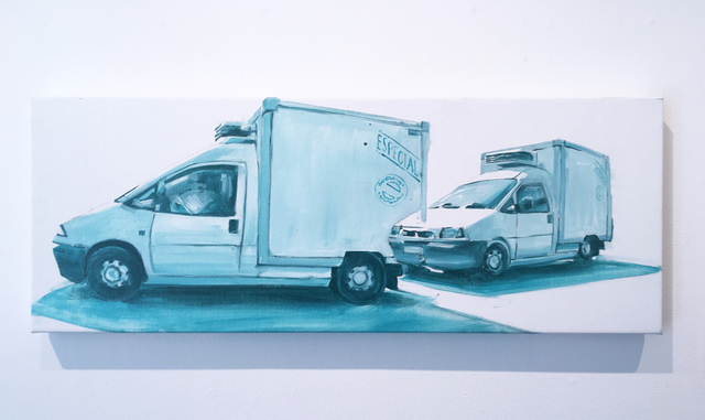 RU8ICON1, ‘People On The Move 1’, 2019, Painting, Oil on canvas, Deep Space Gallery