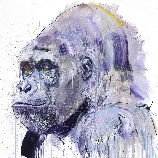 Dave White, ‘Silverback VII (Hand Finished Edition)’, 2019, Print, Giclée print with screens and varnishes, hand finished with acrylic paint on paper, Hang-Up Gallery