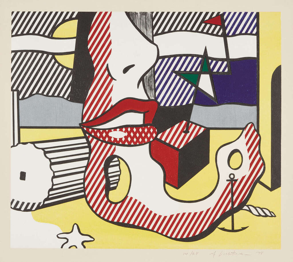 Roy Lichtenstein - A Bright Night, from Surrealist Series