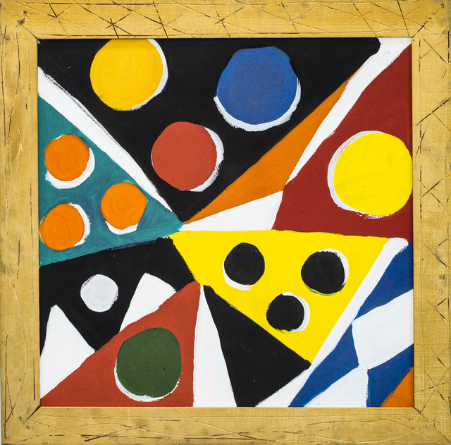 Kim MacConnel, ‘Gourmaché’, 1991, Painting, Cotton flocking and acrylic on canvas, painted carved wood frame, Rosamund Felsen Gallery