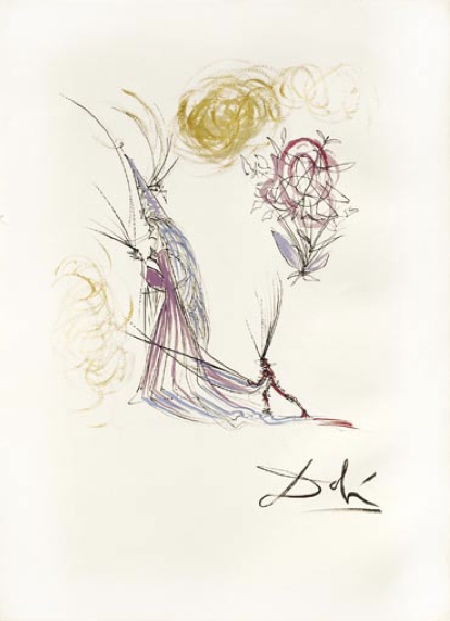 Salvador Dalí, ‘Le Spectre et la Rose (The Spectrum and the Rose)’, 1968, Puccio Fine Art