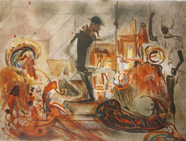 Salvador Dalí, ‘Studio of Dali’, 1965, Print, Lithograph, DTR Modern Galleries