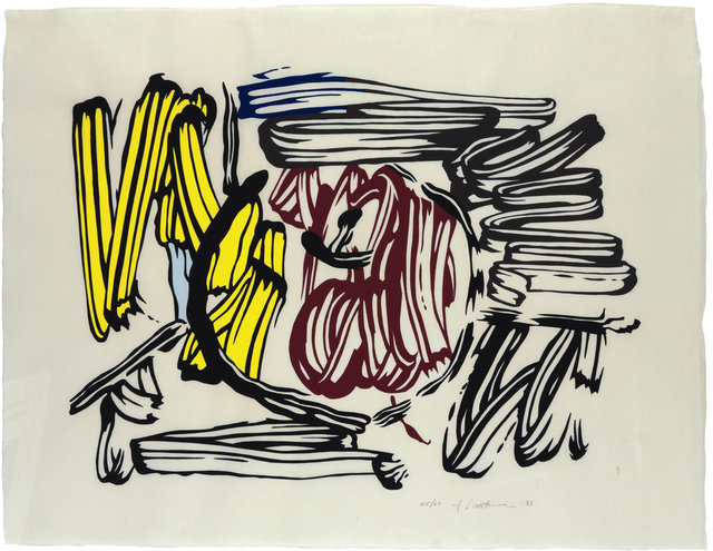 Roy Lichtenstein, ‘Red & Yellow Apple’, 1983, Print, Woodcut on Handmade Iwano Kizuki Hosho Paper, Maddox Gallery