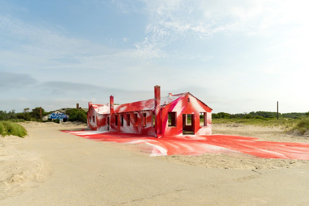 Rockaway! featuring site-specific installation by Katharina Grosse. Image courtesy the artist and MoMA PS1. Photo by Pablo Enriquez. Rockaway! featuring site-specific installation by Katharina Grosse. Image courtesy the artist and MoMA PS1. Photo by Pablo Enriquez.