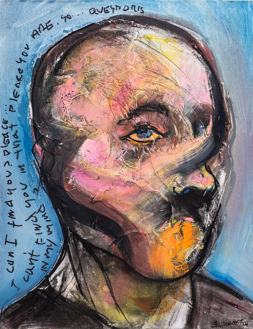 Esteban Jiménez Guerra, ‘Selfie’, 2005, Painting, Mixed media on canvas, DETOUR Gallery