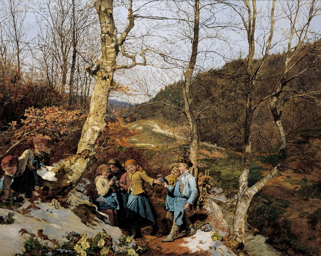 Ferdinand Georg Waldmüller, ‘Early Spring in the Vienna Woods’, 1861, Belvedere Museum