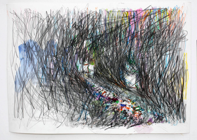 Martin Dammann, ‘Suchen 3’, 2018, Drawing, Collage or other Work on Paper, Pencil, oil pastel and watercolor on paper, In Situ - Fabienne Leclerc