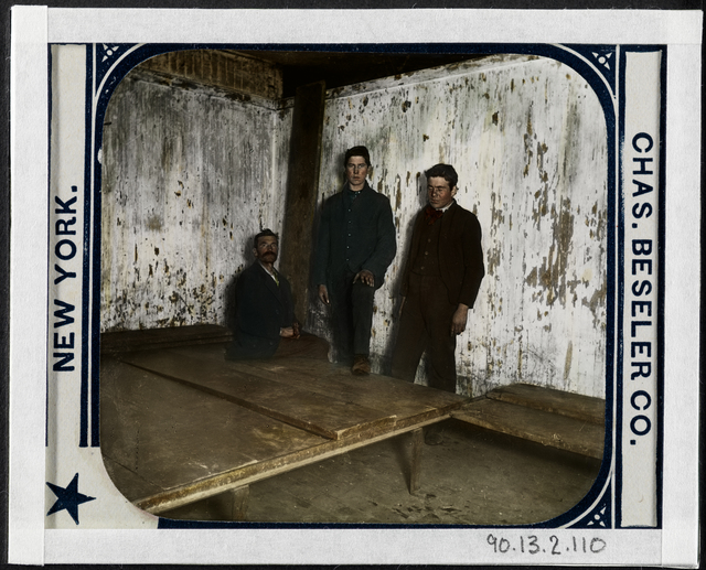 Jacob A. Riis, ‘Police Station Lodging Rooms, Church Street Station, in which Jacob A. Riis slept in 1870’, ca. 1890, Museum of the City of New York