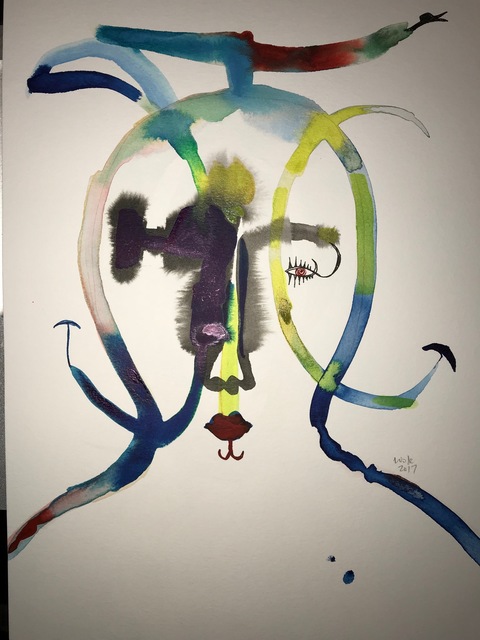 Wole Lagunju, ‘Masker II’, 2017, Ed Cross Fine Art