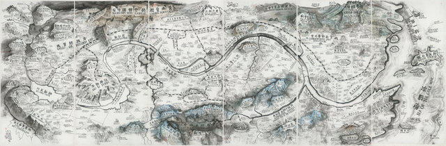 Qiu Zhijie, ‘Map of "Art and China after 1989: Theater of the World"’, 2017, Guggenheim Museum