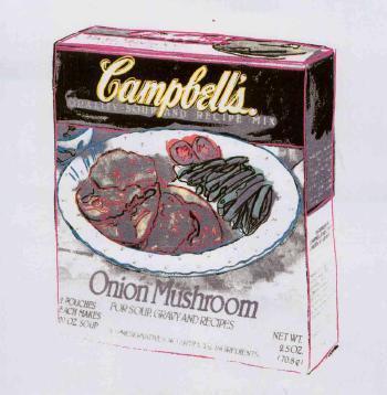 Andy Warhol - Campbell's onion mushroom soup box