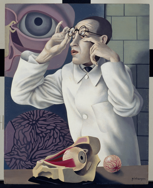 Herbert Ploberger, ‘Self-Portrait with Opthalmological Models (Selbstbildnis mit Opthamologischen Lehrmodellen)’, 1928-1930, Los Angeles County Museum of Art