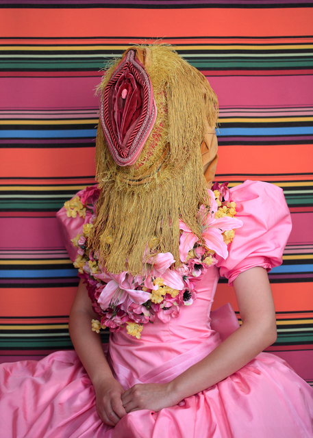 Aleksandra Stone, ‘Arrangement in Pink: Portrait of a Person’, 2018, Photography, Fuji Crystal DP II under acrylic glass with Aluminum Dibond backing, Pen + Brush