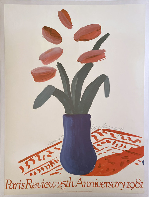 David Hockney, ‘Paris Review 25th Anniversary 1981’, 1981, Posters, High Quality Lithographic Poster on Nice Paper, David Lawrence Gallery