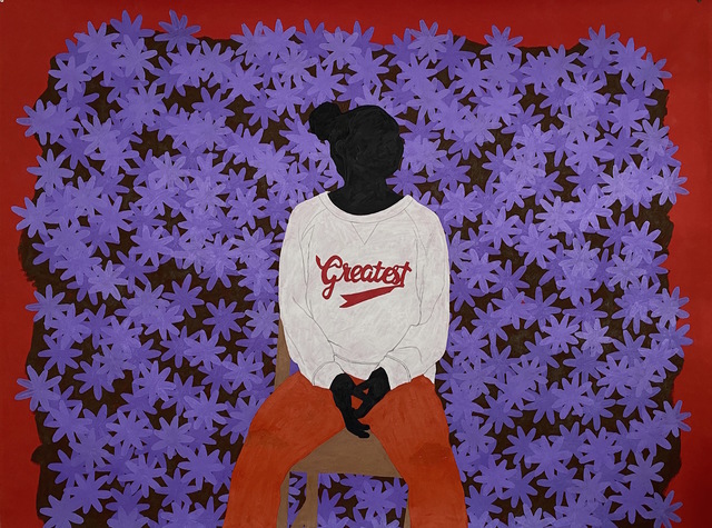 Raphael Adjetey Mayne, ‘GREATEST’, 2020, Painting, Acrylic on Canvas, Ross-Sutton Gallery
