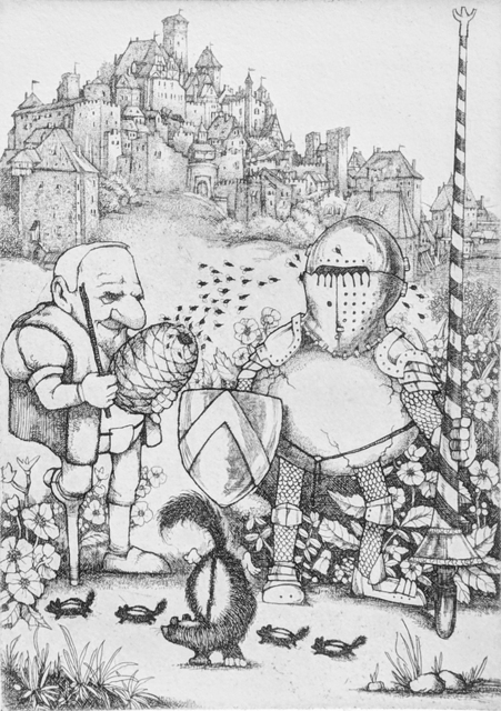 Charles Bragg, ‘CAMELOT’, Unknown, Print, ETCHING, Gallery Art