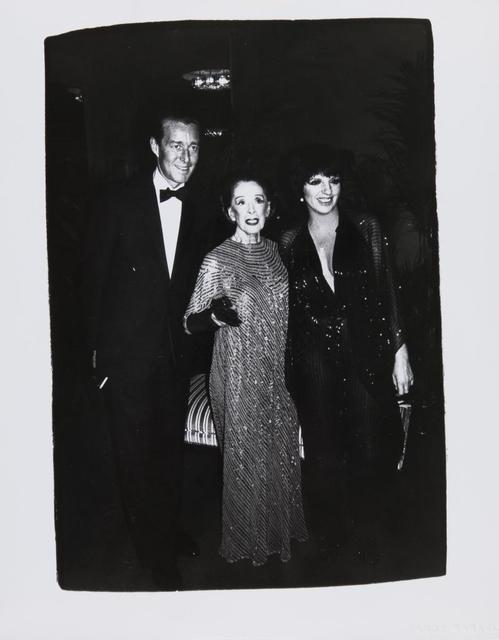 Andy Warhol, ‘Andy Warhol, Photograph of Halston, Martha Graham, and Liza Minnelli, 1981’, 1981, Hedges Projects