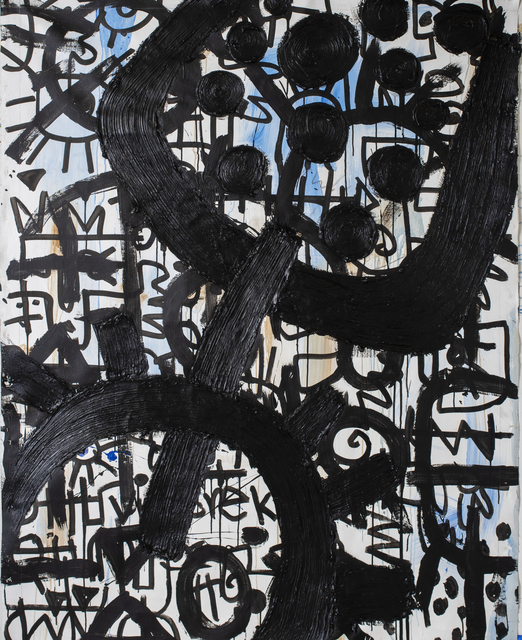 Victor Ekpuk, ‘Composition in Black 2 ’, 2019, Aicon Gallery