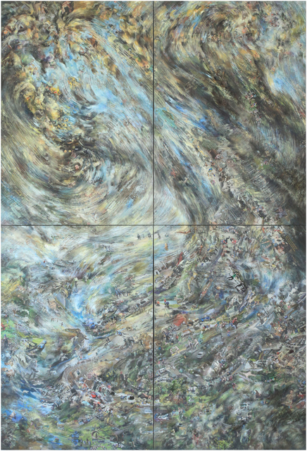 Sabine Hertig, ‘Landscape Nr. 6’, not dated, Drawing, Collage or other Work on Paper, Mixed media and collage on paper, Galerie Bromer
