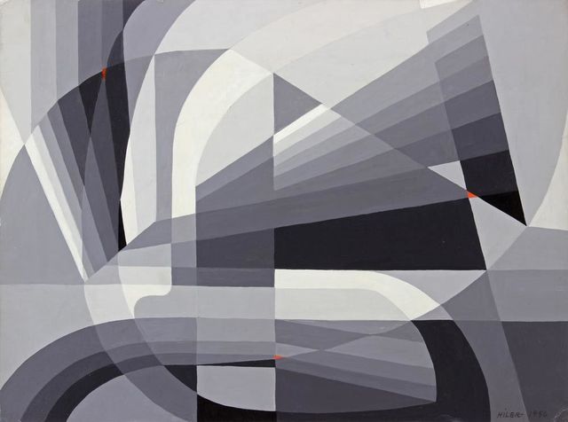 Hilaire Hiler, ‘Gray Shadow-Series Run ’, 1957, Addison Rowe Gallery