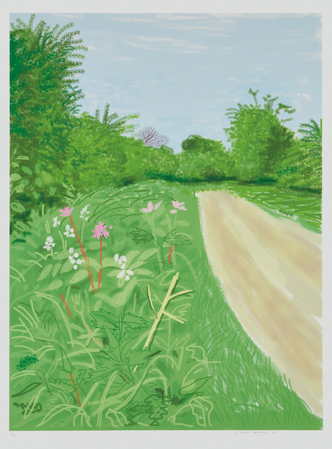 David Hockney, ‘The Arrival of Spring in Woldgate, East Yorkshire in 2011, April 26, 2011’, 2011, Phillips