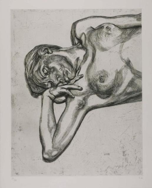 Lucian Freud, ‘Head and Shoulders of a Girl’, 1990, Print, Etching, Redfern Gallery Ltd.
