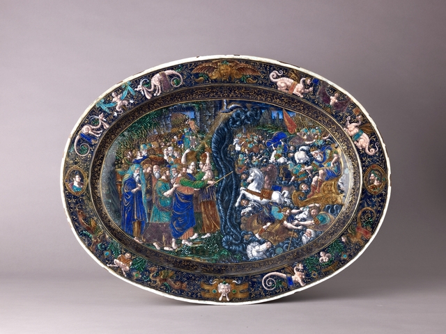 Master I. C., ‘Dish: The Destruction of the Hosts of Pharaoh’, ca. early 17th century, The Metropolitan Museum of Art