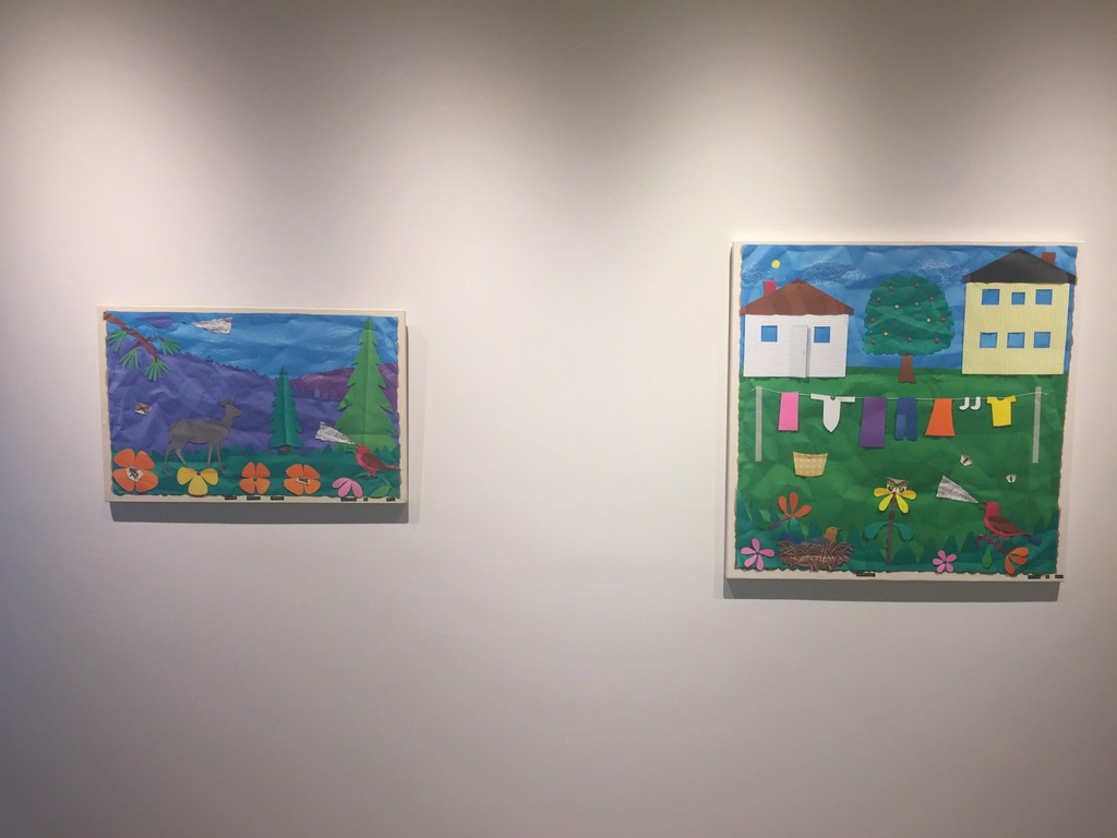 Bill Braun's paintings in an auxiliary gallery. Bill Braun's paintings in an auxiliary gallery.