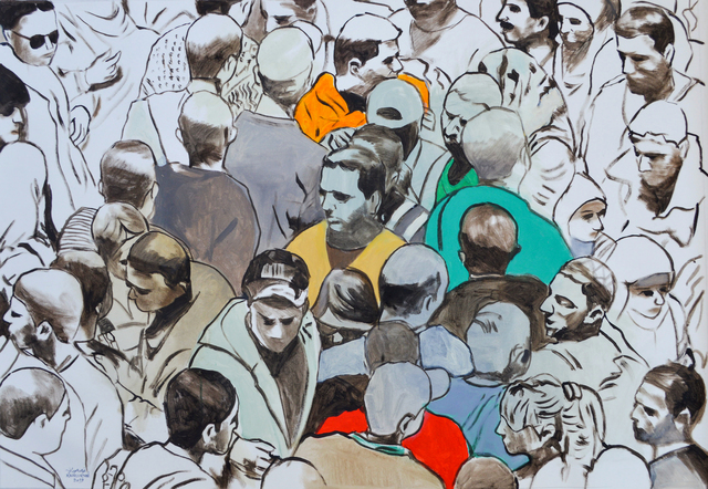 Khaled Hourani, ‘Demonstration’, 2019, Zawyeh Gallery