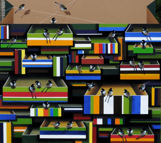 Hai Yun Jung, ‘Capitalism’, 2014, Painting, Oriental water color on thick mulberry paper, Gallery LVS