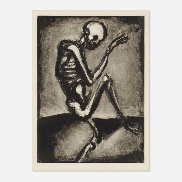 Georges Rouault, ‘Squelette from Les Fleurs du mal’, 1926, Print, Aquatint on paper, Rago/Wright