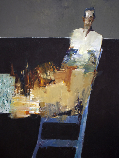 Danny McCaw, ‘Seated Figure III’, Painting, Oil on canvas (framed), Sue Greenwood Fine Art