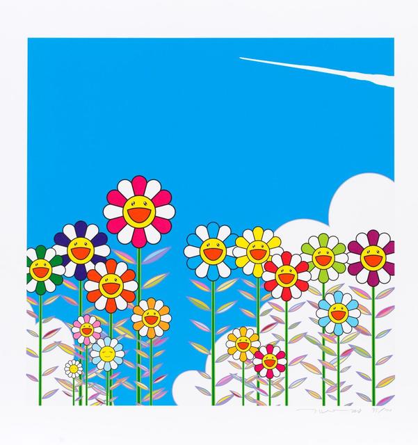 Takashi Murakami, ‘Vapor Trail in the Blue Summer Sky’, 2018, Print, Digital Print, Ode to Art