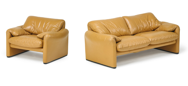 Cassina Cassina Sofa And Lounge Chair 1960s 70s Artsy