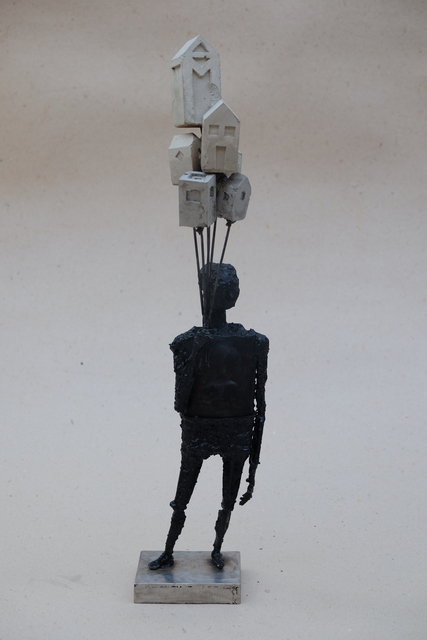 Pedro Luis Cuellar, ‘El propietario / The Owner’, 2018, Sculpture, Welded steel and concrete, ArteMorfosis - Cuban Art Platform