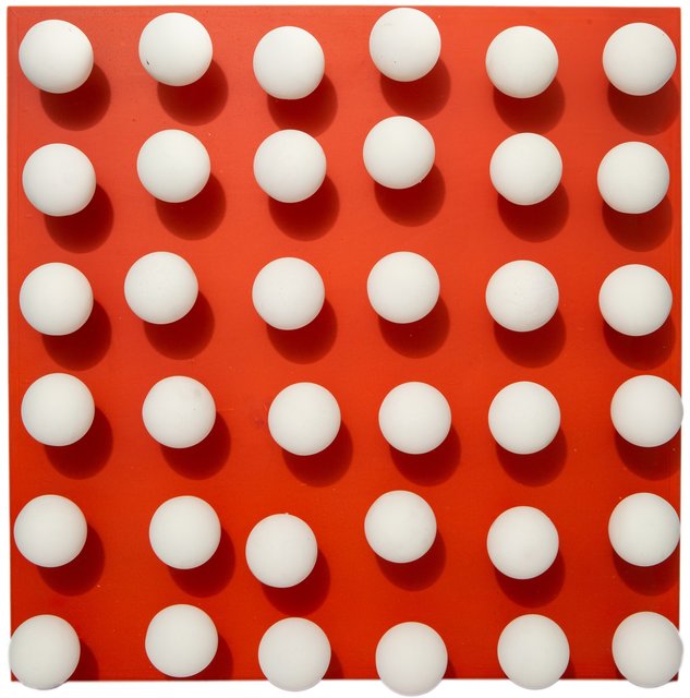 Antonio Asis, ‘Boules Tactiles sur Fond Rouge’, 1960, Heritage Auctions