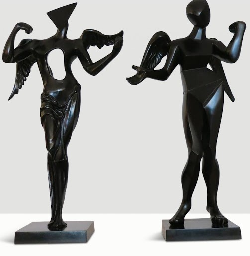 Salvador Dalí, ‘Surrealist Angel & Cubist Angel’, 1983, Robin Rile Fine Art
