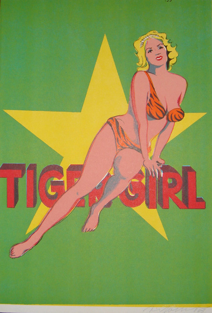 Mel Ramos, ‘Tiger Girl’, 1963, Print, Lithograph, Kunzt Gallery
