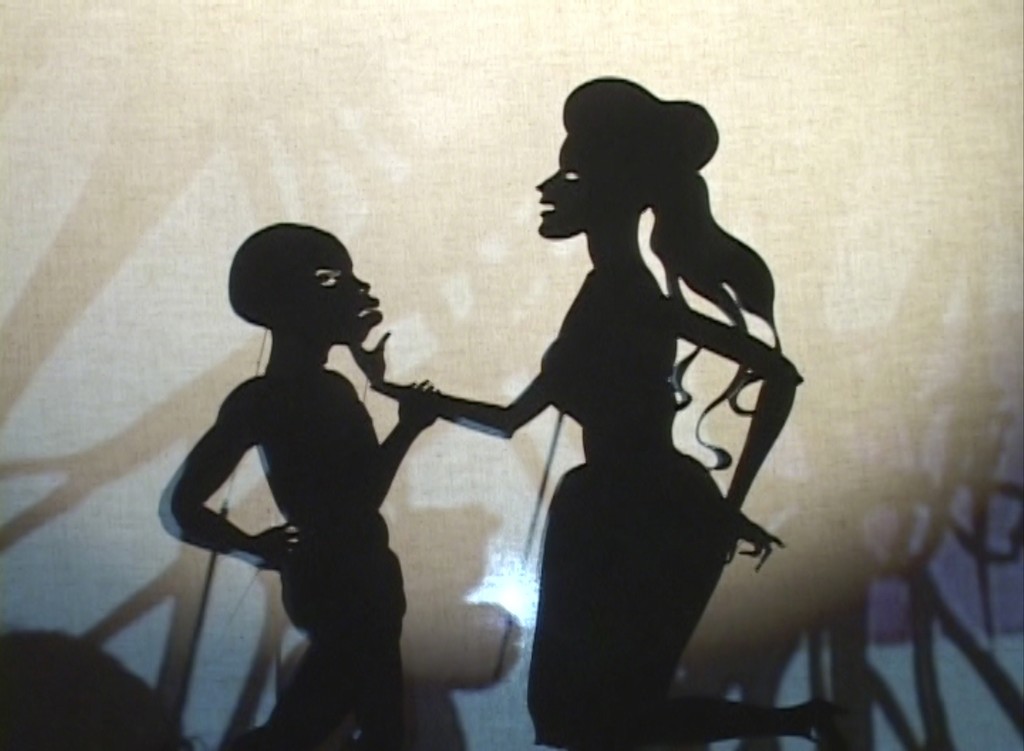 Installation view, Kara Walker, Fall Frum Grace, Miss Pipi's Blue Tale (Film Still), 2011, Video (color, sound);
© Kara Walker, Courtesy Sprüth Magers and Sikkema Jenkins & Co., Photography: Timo Ohler Installation view, Kara Walker, Fall Frum Grace, Miss Pipi's Blue Tale (Film Still), 2011, Video (color, sound);
© Kara Walker, Courtesy Sprüth Magers and Sikkema Jenkins & Co., Photography: Timo Ohler