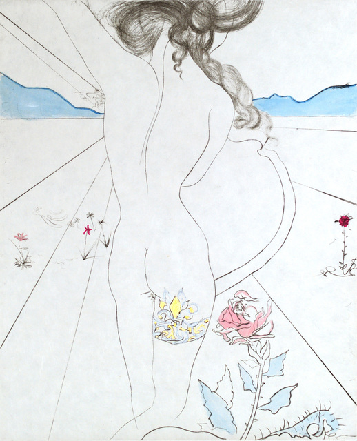 Salvador Dalí, ‘The Hippies Nude With Garter’, Winn Slavin Fine Art