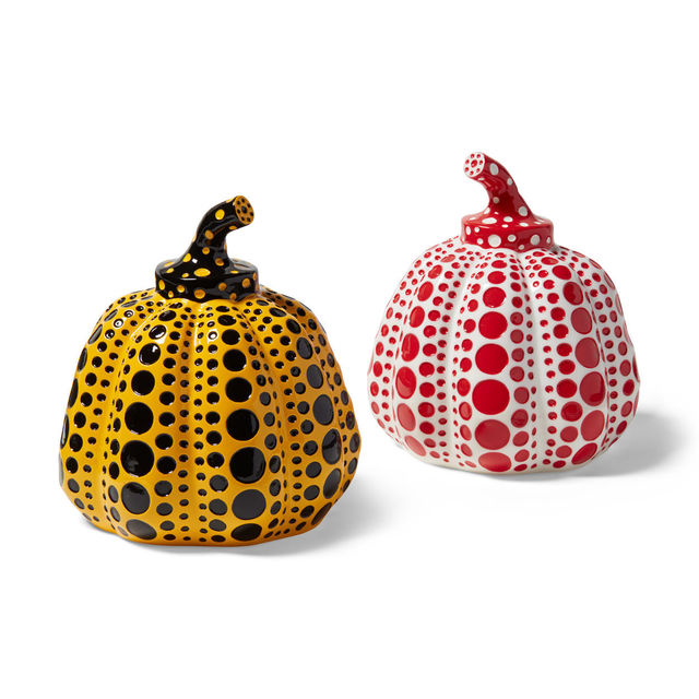 Yayoi Kusama, ‘Yayoi Kusama Pumpkins Collectible Set of 2, White/Red & Yellow/Black’, 2015, World of WonderMei