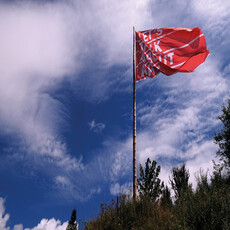 raising flags