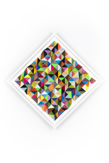 Sean Newport, ‘Cascade’, 2019, Mixed Media, Acrylic on hand cut wood shapes, Hashimoto Contemporary