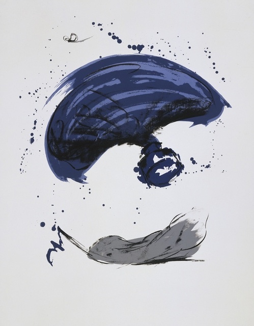 Claes Oldenburg, ‘Thrown Ink Bottle with Fly and Dropped Quill’, 1991, Print, 6 color lithograph, Gemini G.E.L.