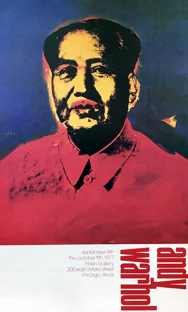Andy Warhol, ‘Warhol Mao exhibition poster 1977 (Warhol at Hokin Chicago 1977) ’, 1977, Lot 180