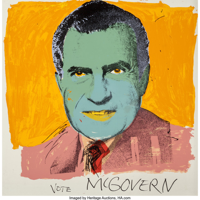 Andy Warhol, ‘Vote McGovern’, 1972, Print, Screenprint in colors, Heritage Auctions