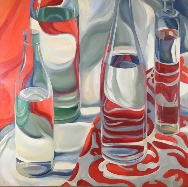 Barbara Swan, ‘Red, White and Gray’, 1971, Painting, Oil on canvas, Alpha Gallery