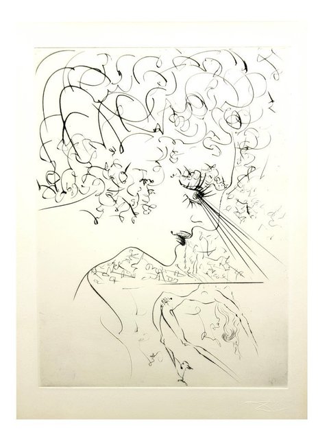 Salvador Dalí, ‘Original Etching "Venus in Furs IV" by Salvador Dali’, 1968, Galerie Philia